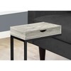 Monarch Specialties Accent Table - Grey Reclaimed Wood-Look / Black / Drawer I 3407